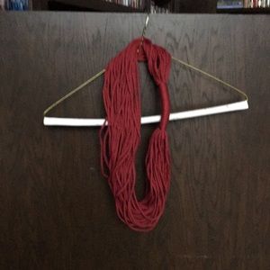 NWOT burgundy necklace artsy